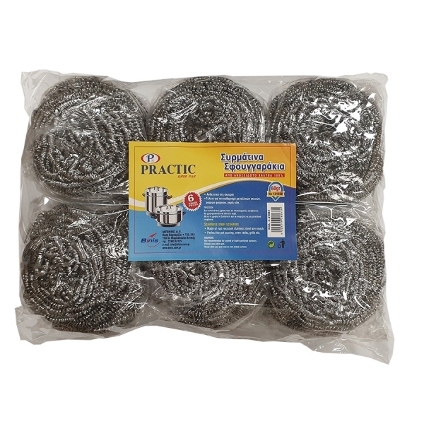 Σύρμα &quot;Practic&quot; συσκευασία ασημί Inox 60 gr 6 τεμ.