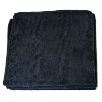 5pcs general purpose microfiber cloth, black