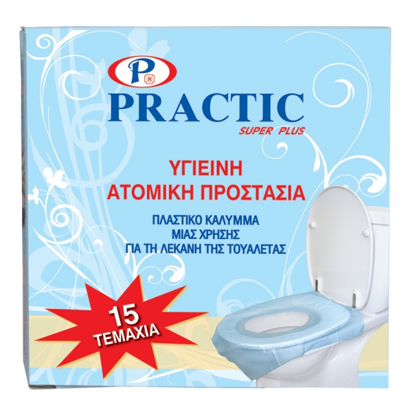 &quot;Practic&quot; πλαστικό κάλυμμα μιας χρήσης 15 τεμ. σε κουτί